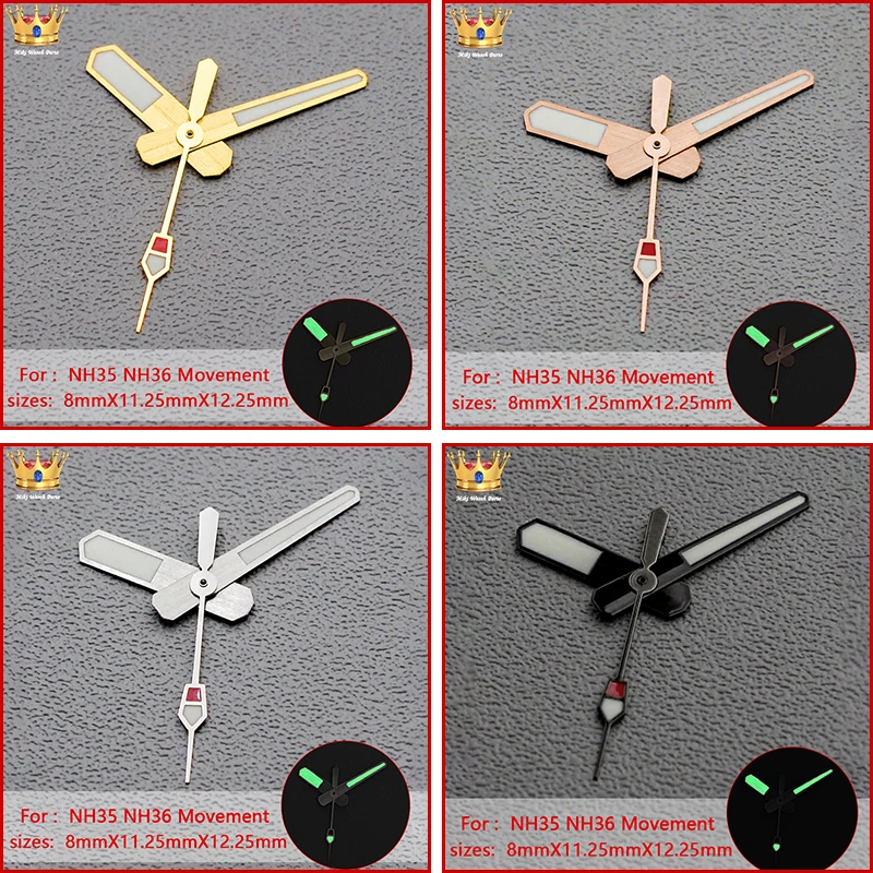 

Mod SKX007 Watch Hands, Fluorescent Green Hands Compatible with SKX007 SRPD Model, Fits NH35/NH36/7S26 Movements