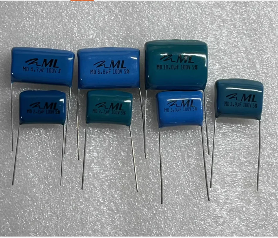 2pcs/lot MARTINLOGAN 100v 2.2uf 3.3uf 3.9uf 4.7uf 6.8uf 10uf  Audio Frequency Division High-End Capacitors by MARTINLOGAN