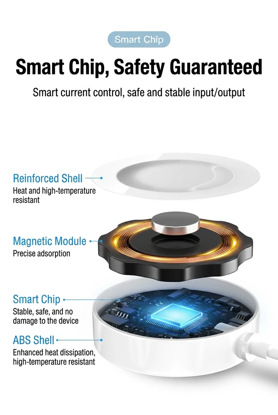  Neues, verbessertes magnetisches Ladegerät für Huawei Smart Watch GT7 GT7 Pro, Ladestation für Huawei GT6 GT5 GT4 GT3 Pro Ultimate. – Detail 6