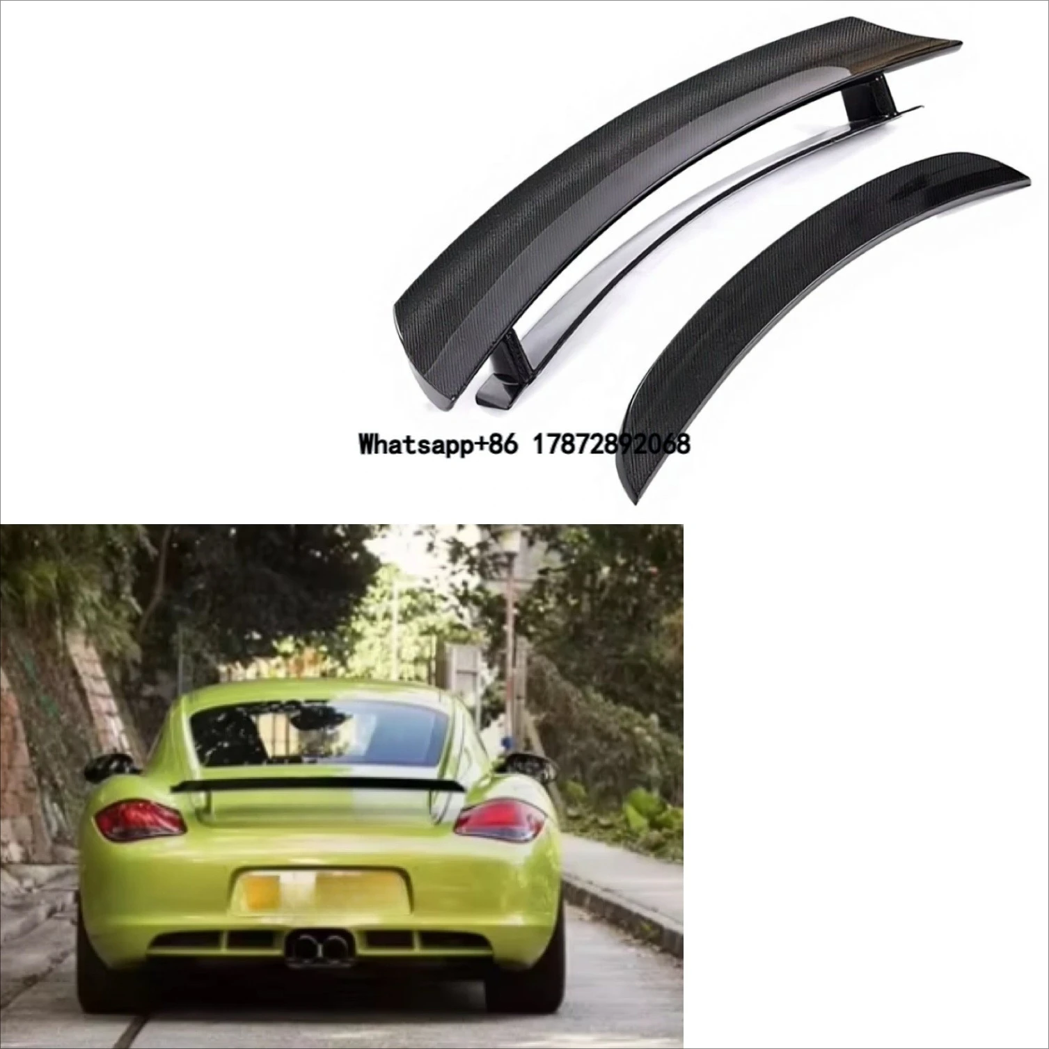 

High Quality Factory Direct Carbon Fiber Style Rear Trunk Wing Spoiler for 987 Cayman