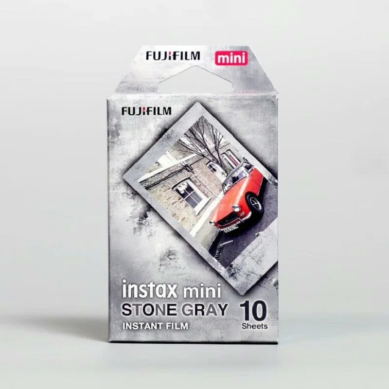 Fujifilm instax mini cor pedra cinza filme instax mini 12 design filme 10-50 folhas para mini 11 8 9 7s 25 70 90 40 câmera instantânea
