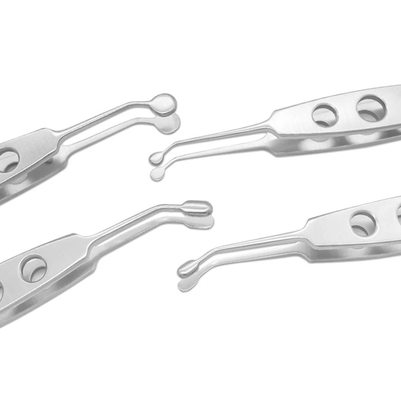 Meibomian pinça de massagem, pinça para cirurgia ocular, aba de glândula, pinça para pálpebras, aço inoxidável, liga de titânio, ferramenta para cirurgia de pálpebras