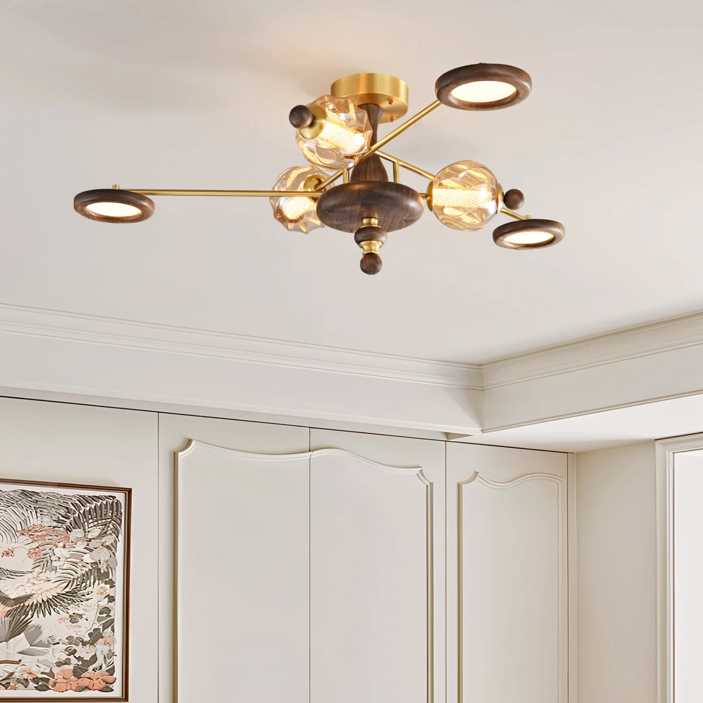 

Vintage Wooden LED Ceiling Lights for Living Bedroom Restaurant Food Tables Study Ceiling Lamp Home Decor Decorative Luminaires