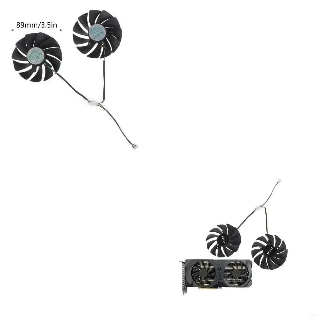

LXAA 1/2Pcs 12V GA92S2U PFTM 4Pin Graphics Card Cooling VGA Fan for ZOTAC RTX3060