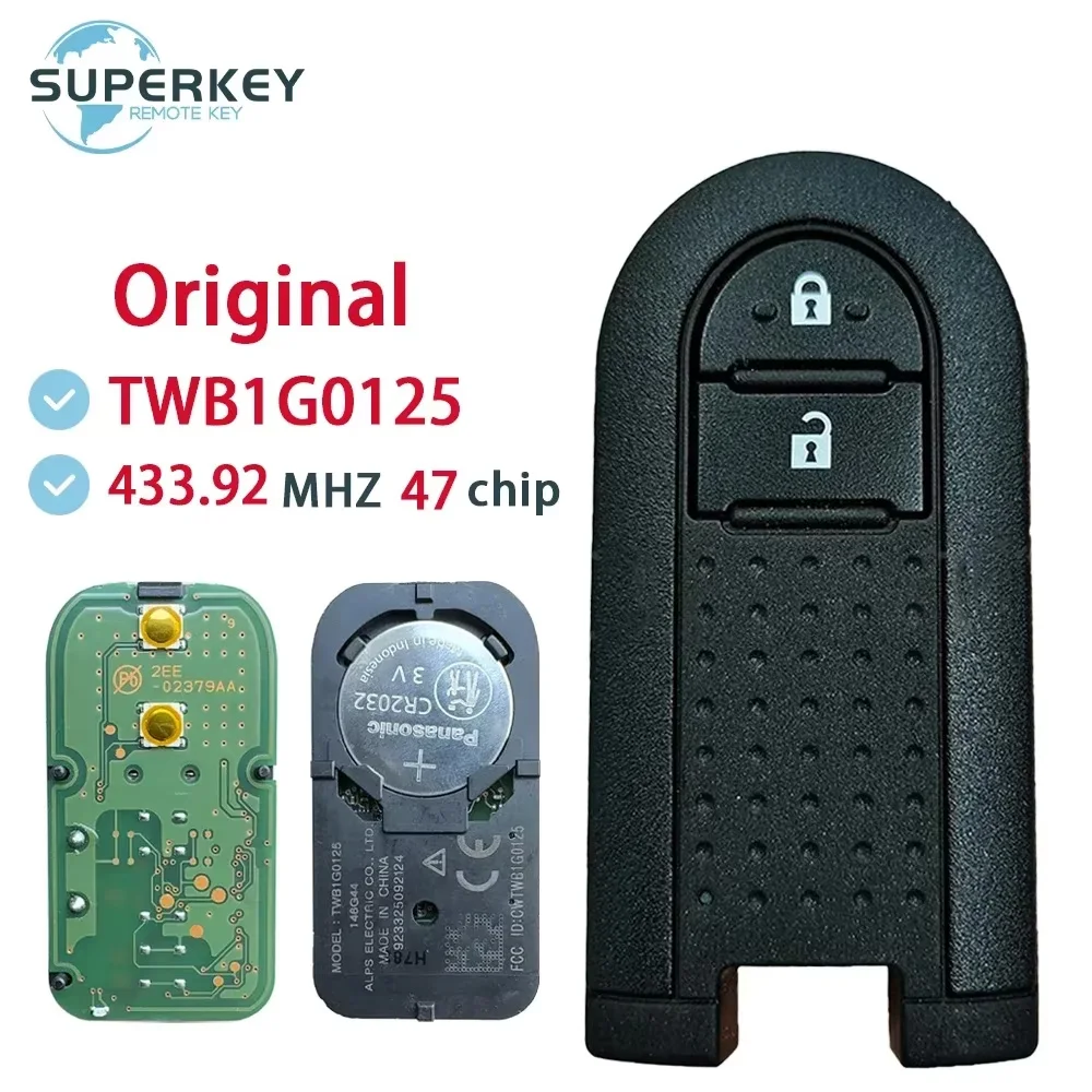 

Для 2018 2019 2020 2021 Toyota Rush Daihatsu Terios OEM 2 кнопки оригинальный смарт-ключ 433,92 МГц FSK TWB1G0125 715G36