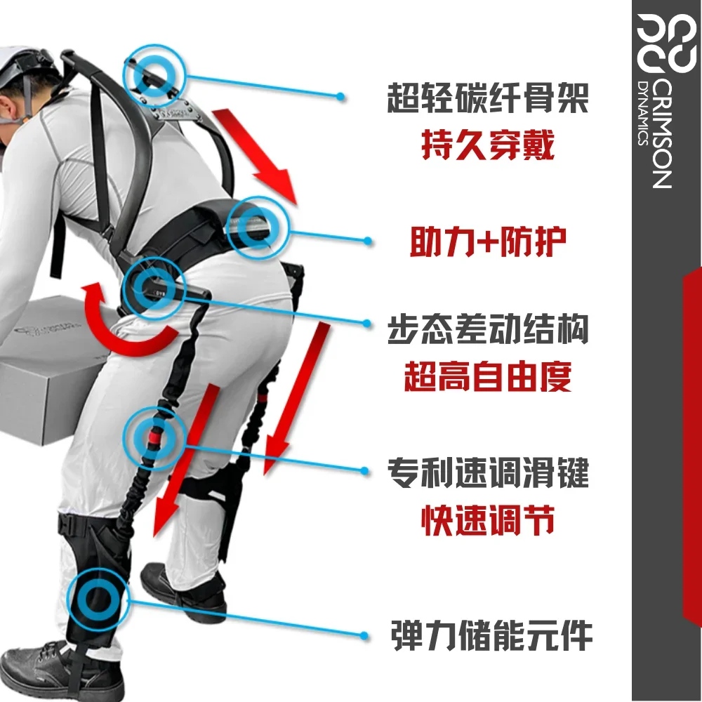 Exoskeleton Wearable Lifting Exo Suit Work Firemen Tactical Robot Military Industrial Exoskeleton Suit Waist Shoulder Support