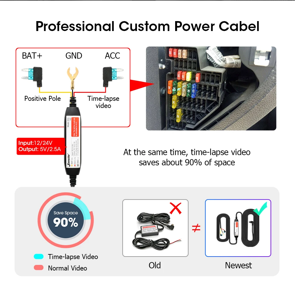 11,26 Zoll Dash Cam 4K Auto DVR Wireless Carplay & Android Auto GPS Navigation Video Recorder Dashboard Dual Objektiv Wifi AUX FM – Detail 23