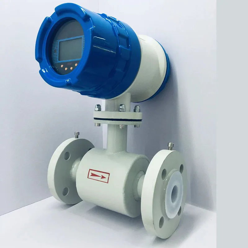 High Quality 4-20mA Digital Electromagnetic Water Flow Meter Magnetic Flowmeter With LED Display