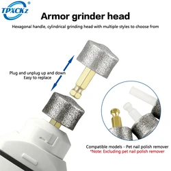 Electric Nail Polisher Wheel Replacement Grinding Head Pet Nail Grinder Head Trimmer Clipper Pet Paws Grooming Tools