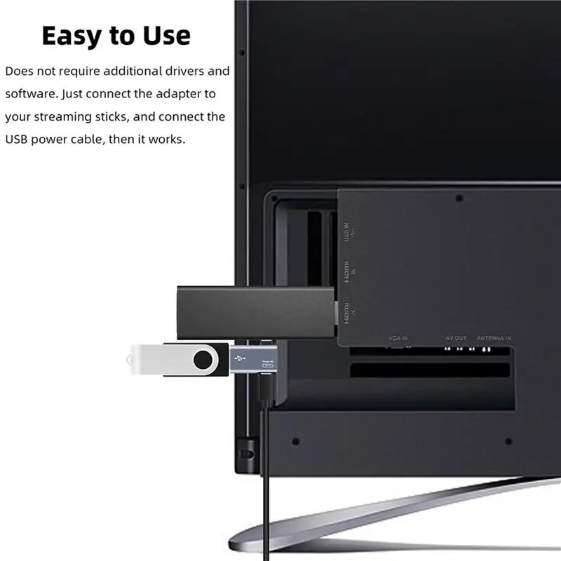 DT21 4Pcs OTG Adapter for Fire TV Stick, 90 Degree Left/Right Angle Micro-USB to USB OTG Adapter, Aluminum Alloy, Space Gray