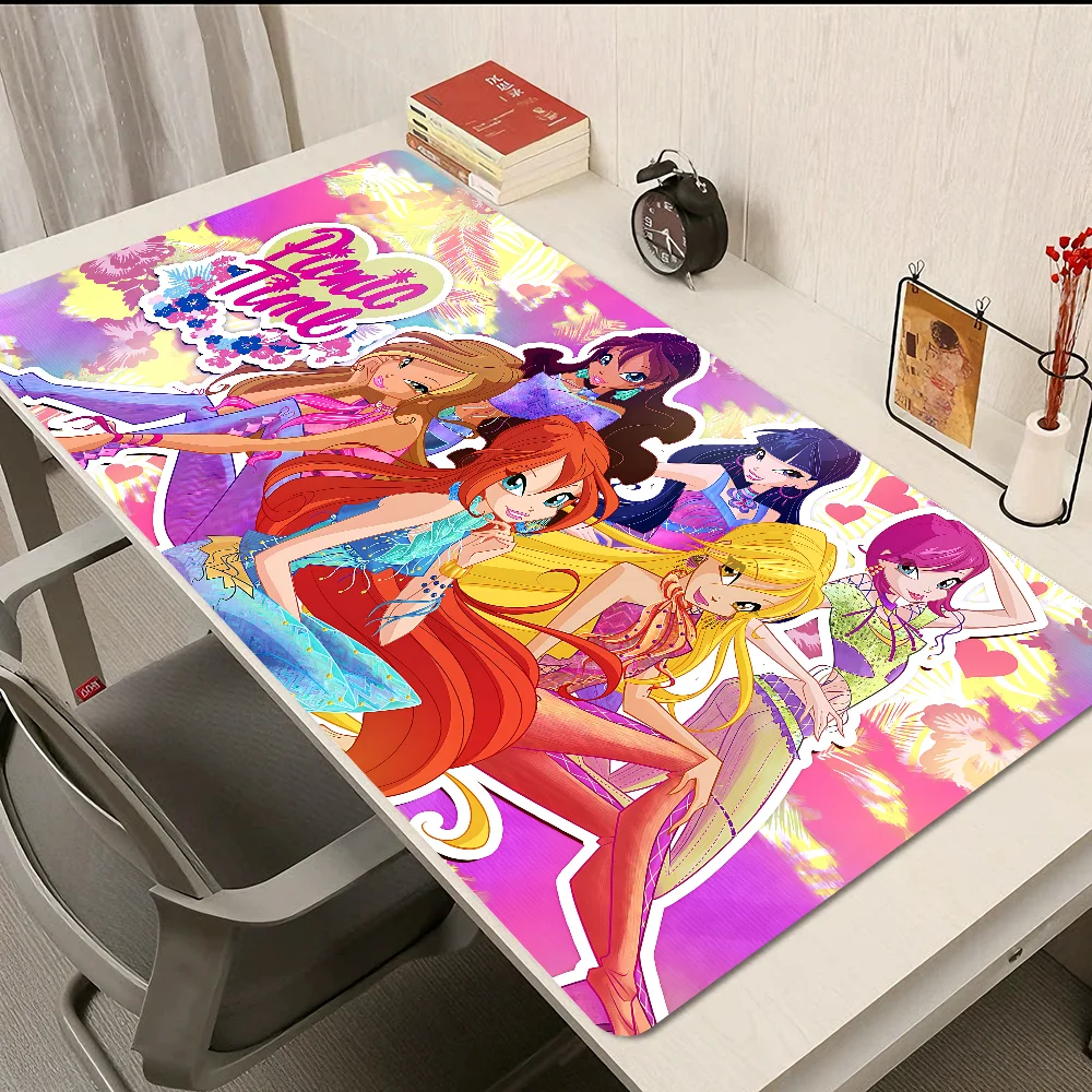 W-Winx Beauty Club Cartoon Mousepad New Arrivals Large Gaming Mousepad L XL XXL Gamer Mouse Pad Size For Keyboards Mat