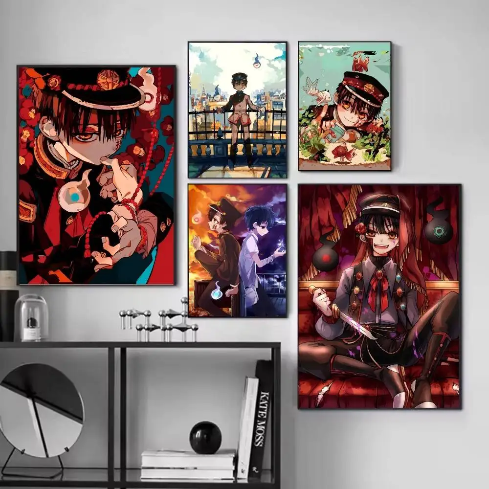 1PC Anime T-Toilet-bound H-Hanako-kun Posters Fancy Wall Sticker for Living Room Bar Decoration Wall Decor