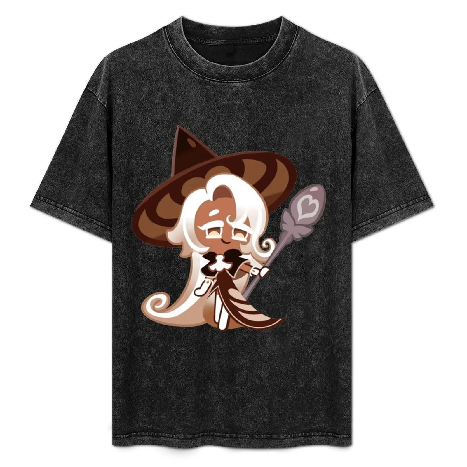 

Latte Cookie (Cookie Run Kingdom) T-Shirt Big and Tall Crew Neck Tee