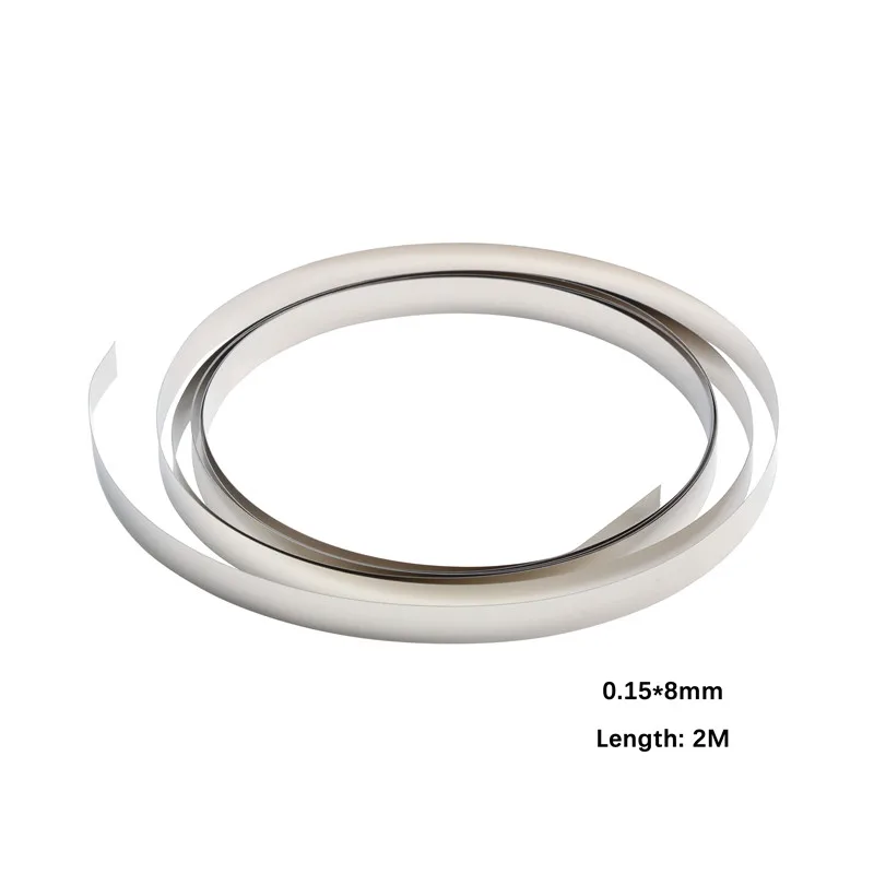 2M Pure Nickel Strip Tape 8mm x 0.1/0.12/0.15 For Li 18650 Battery Spot Welding Compatible For Spot Welder Machine
