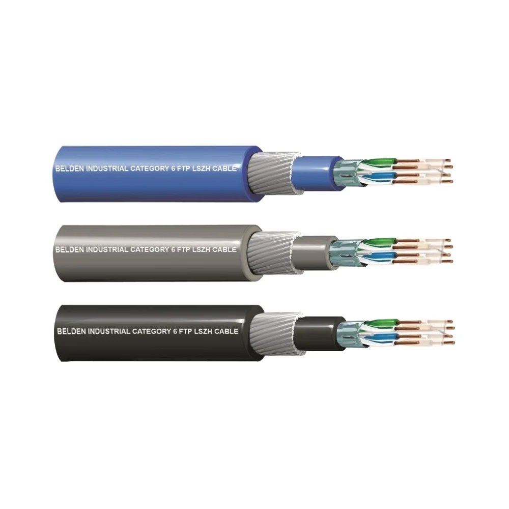 100% New Original BELDEN Cable CAT 6 4P23AWG, F/UTP, SWA, LSZH Jkt, Indoor/Outdoor BELDEN 50106FLS