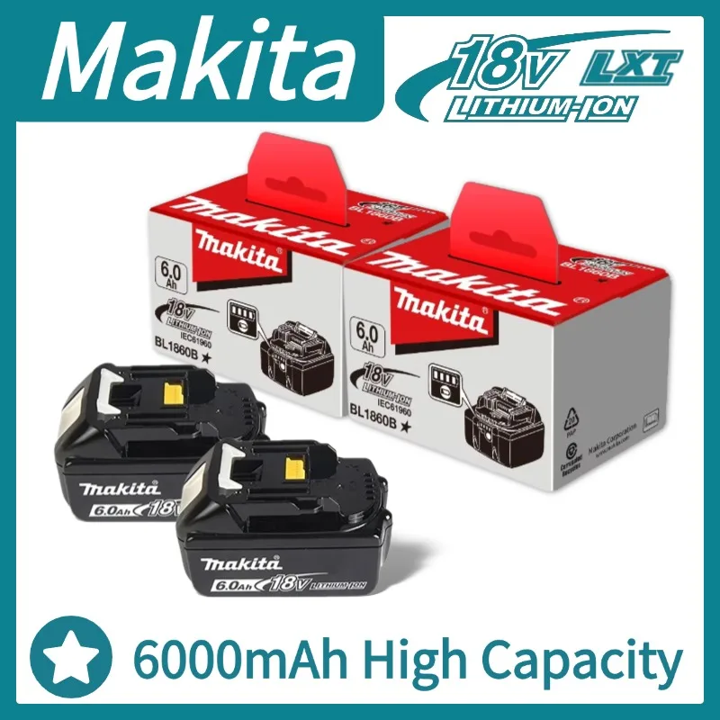 

Intelligent Chip Makita 18V Battery 6Ah, Smart Batterie Makita 18V with Overload Protection, Short Circuit Prevention
