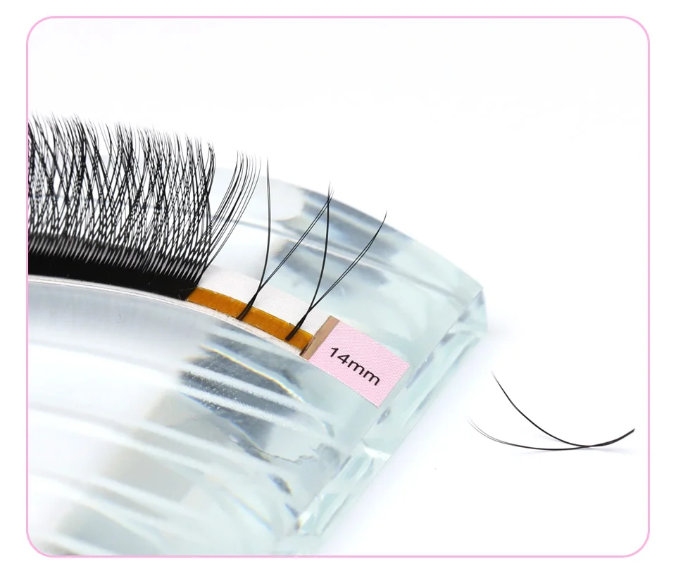 Yy einzelne Wimpern w geformte Blüte 2d 3d 4d automatische Blüte vorgefertigte Fans Wimpern verlängerungen weiches Licht blühende Cillios – Detail 24