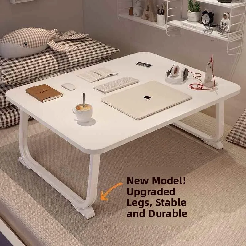 

Складной маленький столик для спальни, компьютерный стол, учебный стол для студентов, стол для общежития, универсальный компьютерный стол для ленивых, прикроватный столик для ноутбука