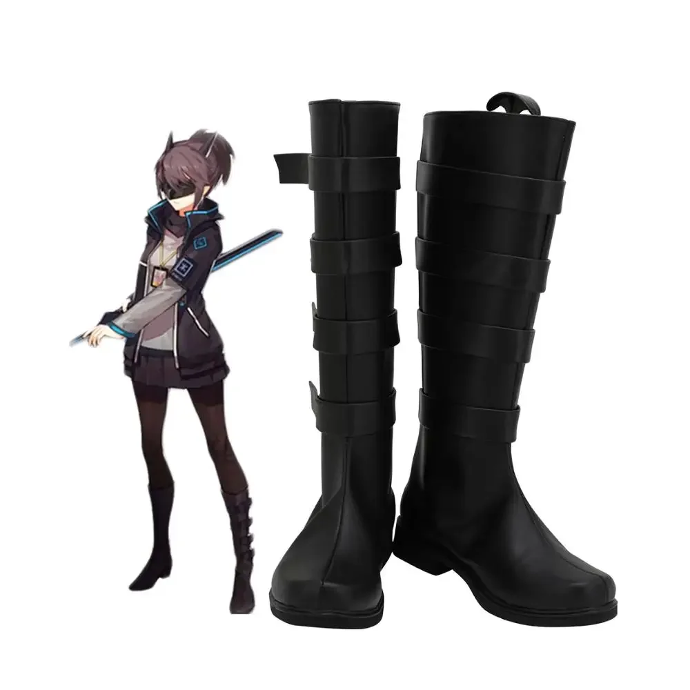 Arknights Yato Cosplay Laarzen Zwarte Schoenen Op Maat Gemaakt Elke Maat