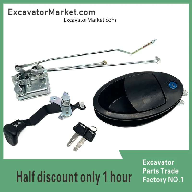

For Xcmg Xe135/150/210/215/230/260c Cab Door Lock Assembly Door Handle excavator Parts