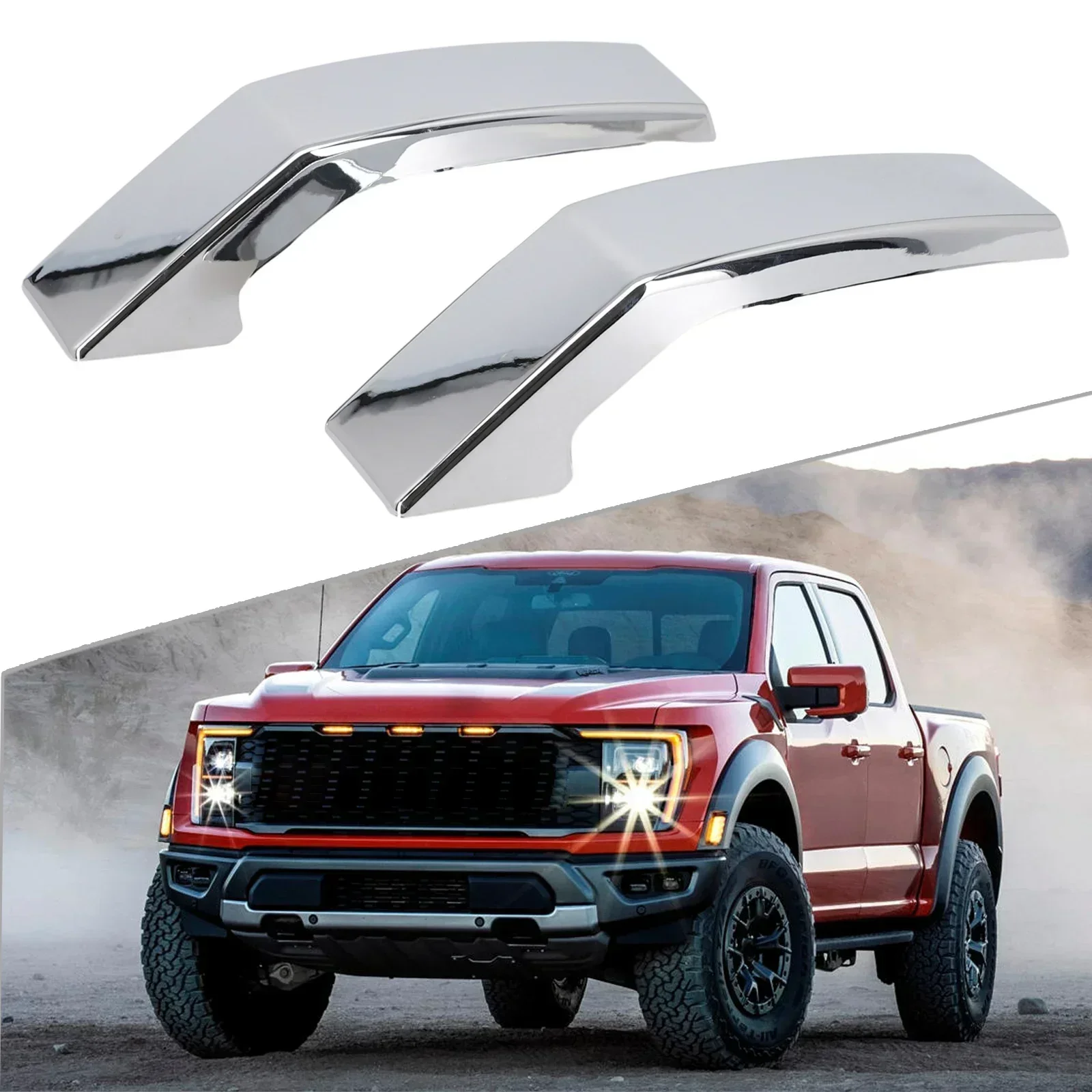 

For Ford Grille Cover Trim Cover Decoration Garden Headlight Left Parts Replacements 2 Pcs Accessories Exterior