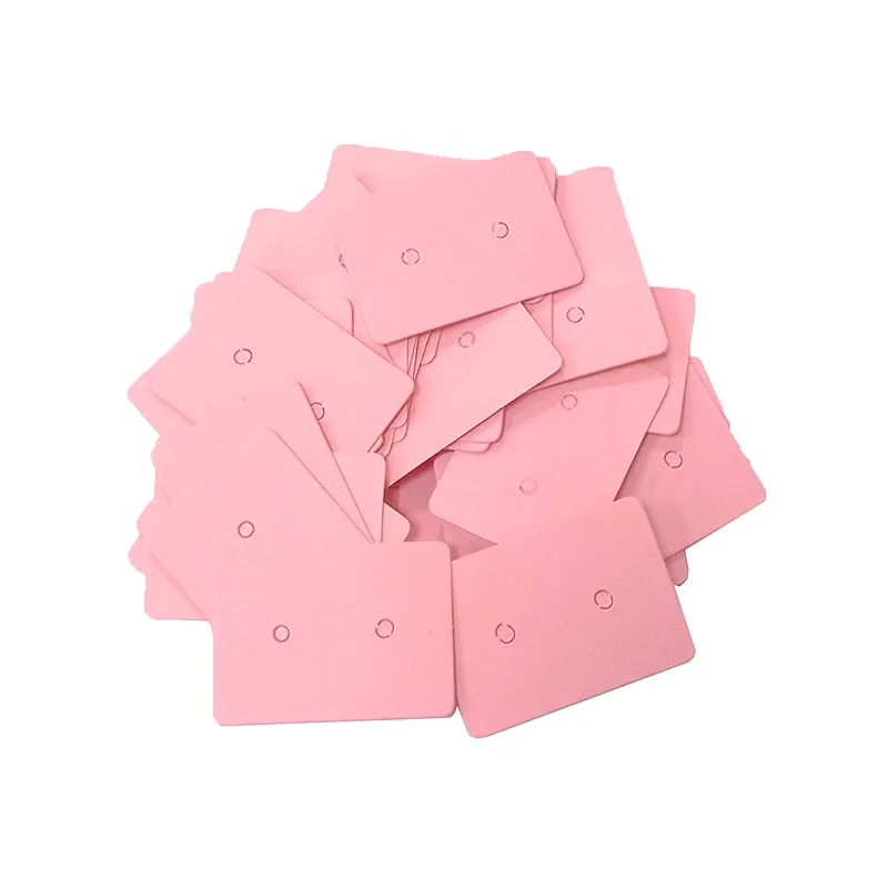 3.5*2.5 سنتيمتر 50/100 قطعة/الوحدة كرافت ورقة الأذن ترصيع علامة تعليق مجوهرات عرض بطاقة القرط كرافت ورقة علامة حلقة أذن ورقة علامة تعليق