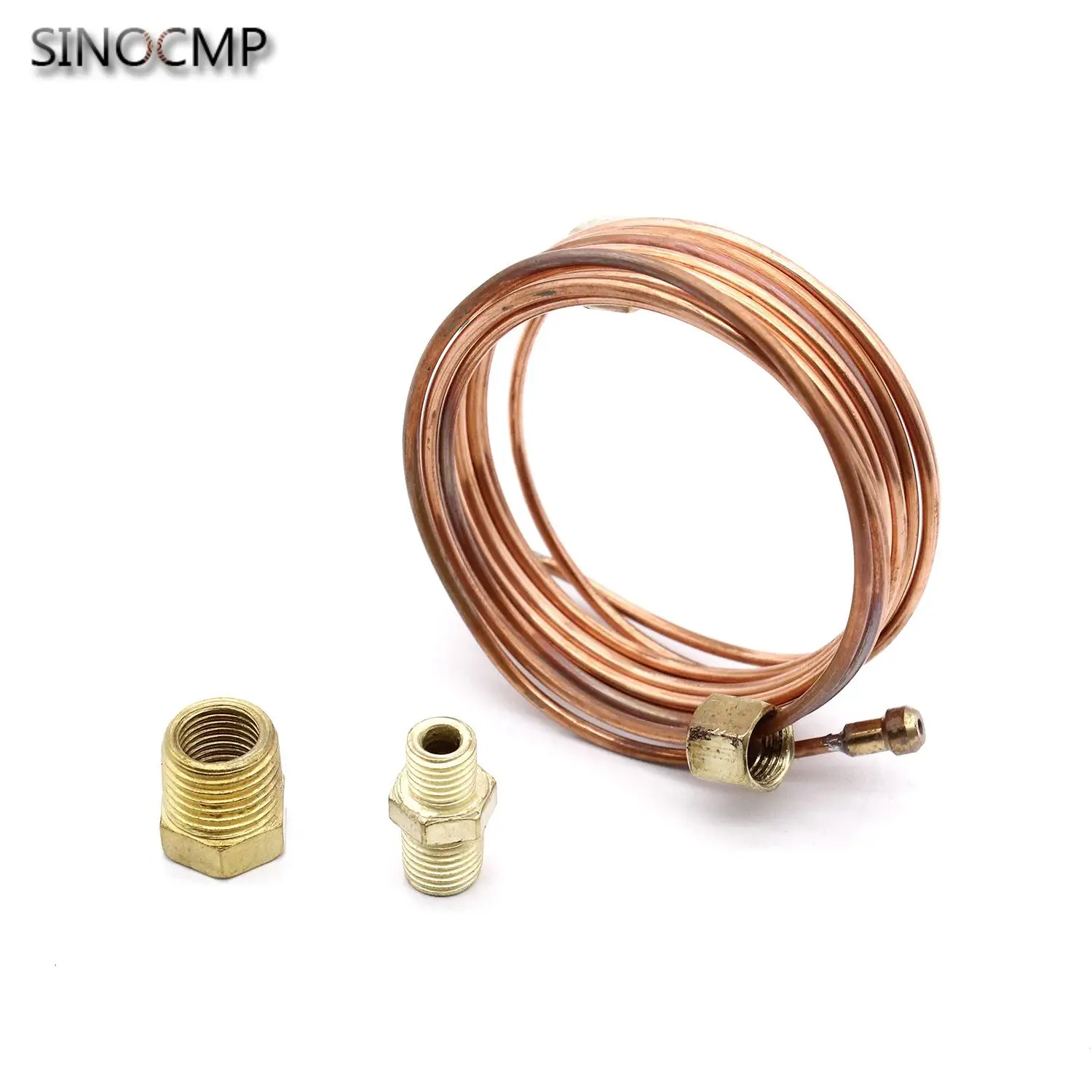 

Mechanical Oil Pressure Gauge 72" Inch Copper Line Tubing Install Kit AG-96 3224 82553-F SE-AG96 W/Fitting For Car Truck Tractor