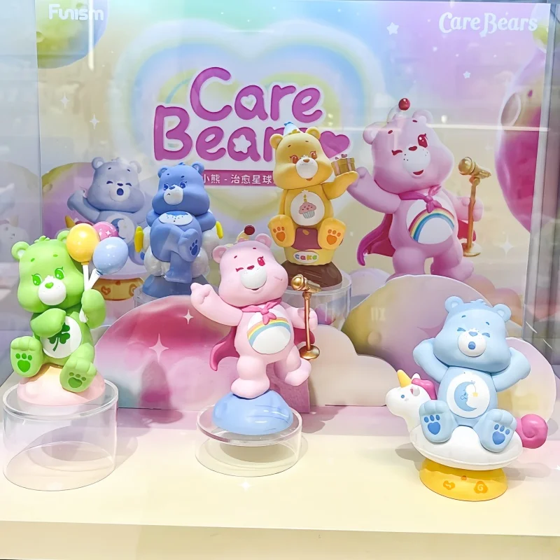 

Authentic Miniso Playful Love Bear Healing Planet Series Doll Handmade Blind Box Cute Desktop Decoration Ornament Festival Gift