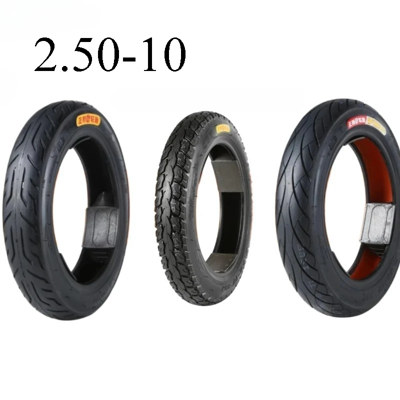 

14 Inch 2.50-10 CST Electric Bicycle Tires Tubeless Tires 2.50-10 Electric Cycle Tyre For E-BIKE Electric Vehicle Tire Vacuum