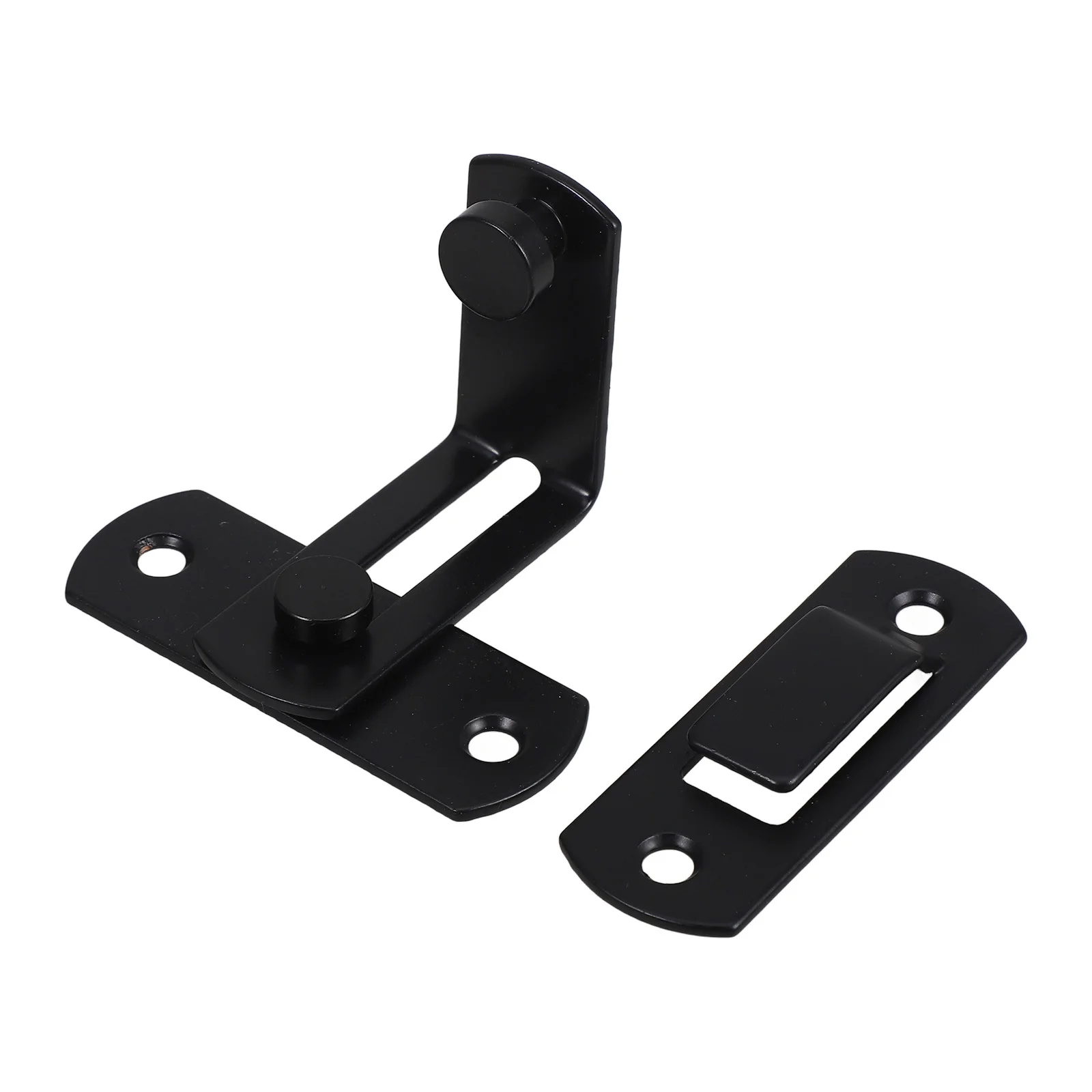 

1Set Barn Door Latch Carbon Steel Sliding Door Lock Heavy Duty for Outdoor Garden Shed Bathroom Security Privacy Metal Latch