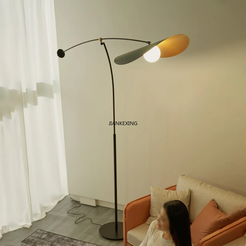 Modern Minimalist Floor Lamps Adjustable Led Hat Living Room House Decor Standing Bedroom Sofa Corner Reading Lighting