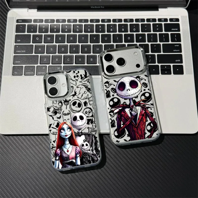 Cartoon Jack S-Skellingtons Phone Case for Samsung Galaxy S26 S25 S24 S23 22 Note20 FE Ultra Edge Plus 5G Transparent Soft Cover
