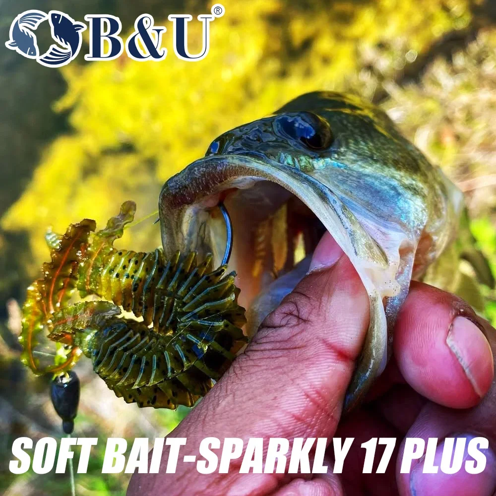 B & U 5 قطعة 11.4 سنتيمتر السباحة دودة الطعم سينكو أحمق عصا لينة السحر ل جثم باس الصيد إغراء قطرة تلاعب لينة الطعم دودة الطعوم #3