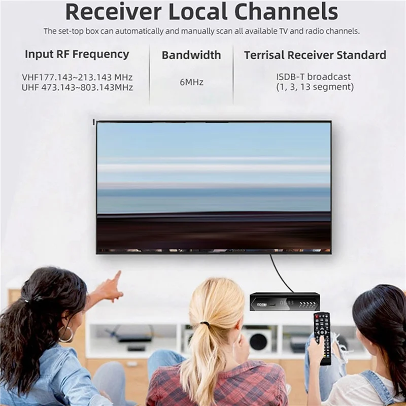 AM-2X ISDB-T 1080p hd set top box terrestre receptor de tv de transmissão de vídeo digital com cabo para brasil/chilo b plugue da ue