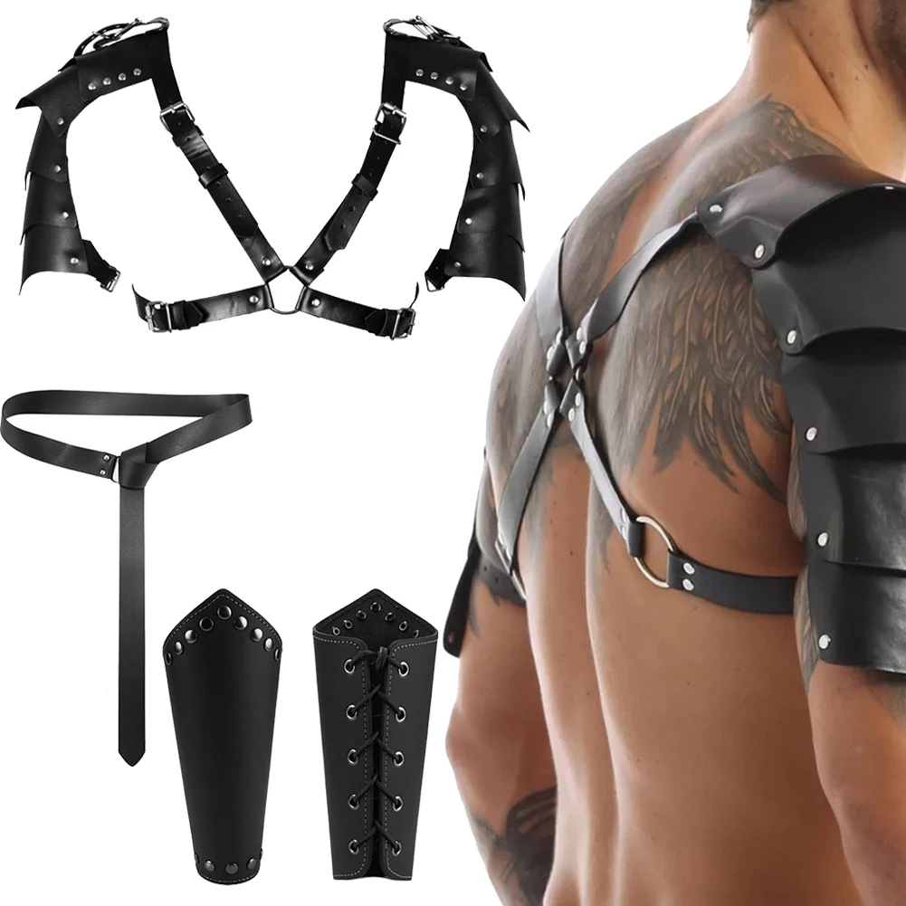 

Viking Style Cosplay Medieval Vintage Knight Belt Costume Set Halloween Carnival Prop For Disguise Ladies Women Men Adult