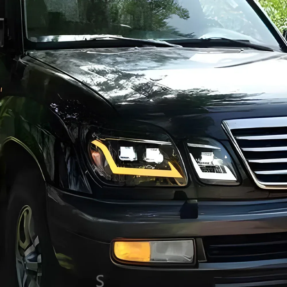 

For Lexus LX470 1998-2007 automatic headlights, automatic rear light assembly upgraded with LED dynamic projection lens
