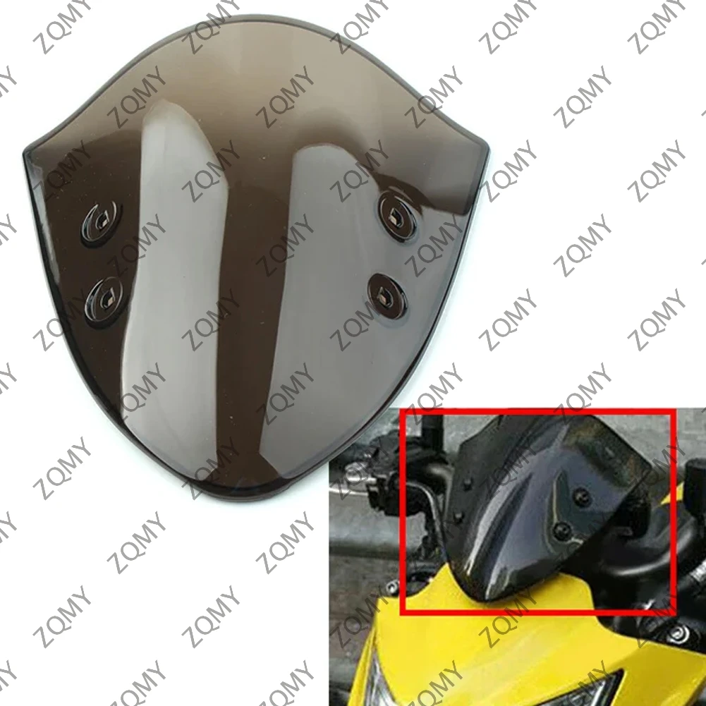 Motorbike Windscreen Windshield Flyscreen Wind Deflectors For Kawasaki ER-6N ER6N 2012 2013 2014 Black/Brown