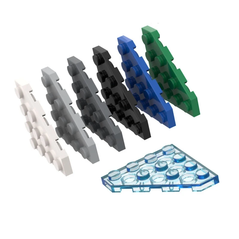 4x4 Wedge Plate (cut Corners) Building Block Accessories 554 Compatible with LEGO 30503