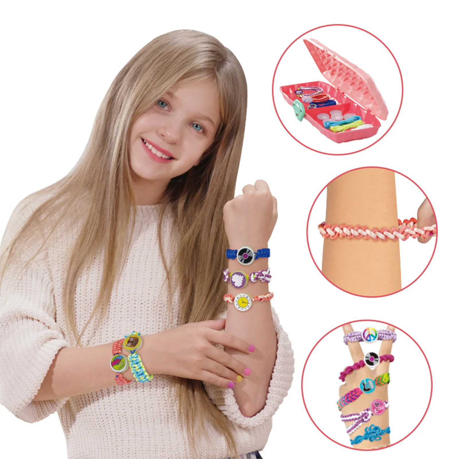 Friendship Bracelet DIY Making Toys Handmade Bracelet DIY Craft Kits Toys for Teen Girl Birthday Present