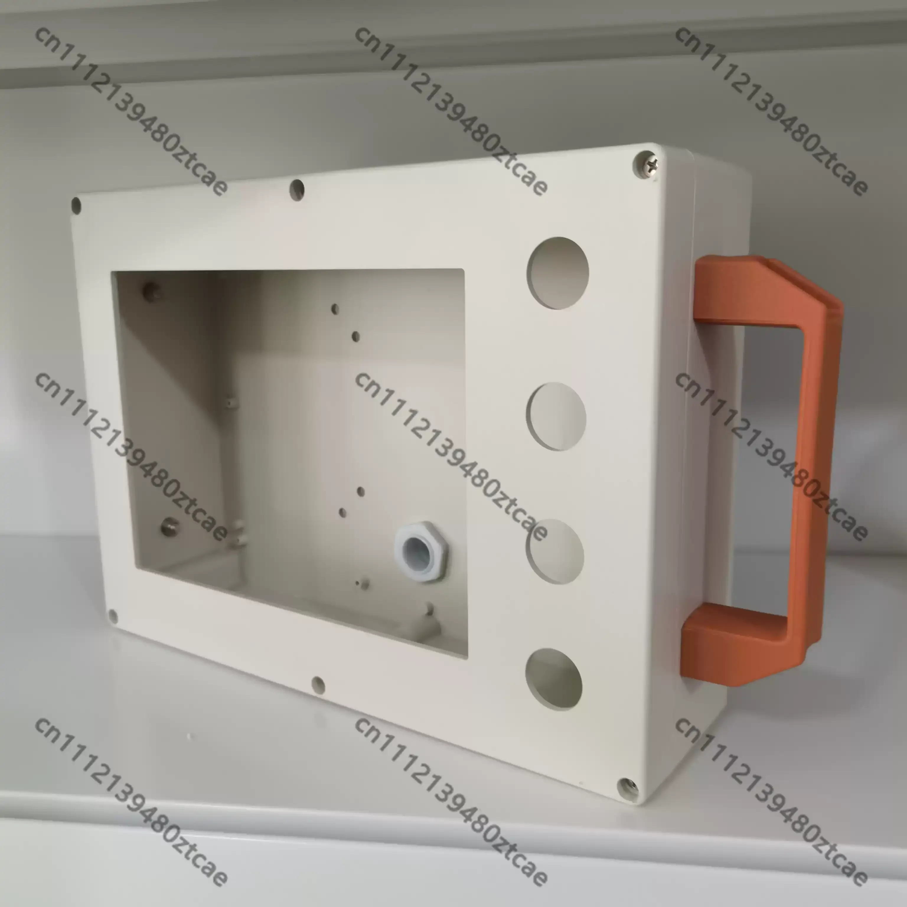 7 Inch Touch Screen Plastic Mount Enclosure With Double Handles 4 Holes PLC All-in-one Controller Plastic Housing