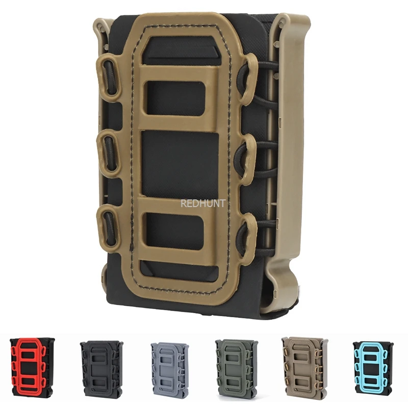 Tactical Softshell Magazine Pouch 5.56mm 7.62mm Airsoft Hunting Shooting Soft Shell Mag Carrier Bag with Molle Clip