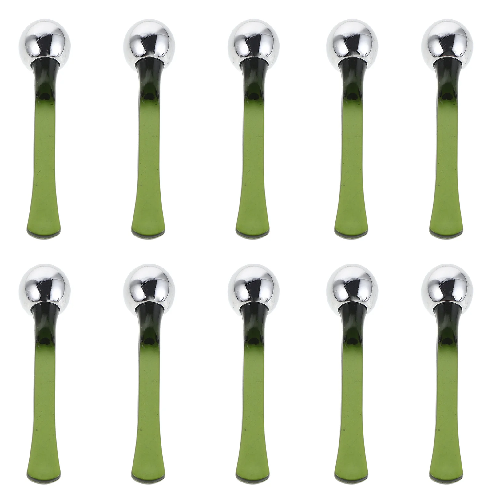 

10Pcs Metal Eye Cream Stick Applicator Roller Eye Massager Tool for Puffiness and Face Care Face Massage Stick