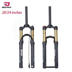 BOLANY Mountain Bike Forks Shock Suspension 20/24 inch fork 135mm travel Air Suspension MTB Fork Bike Accessories