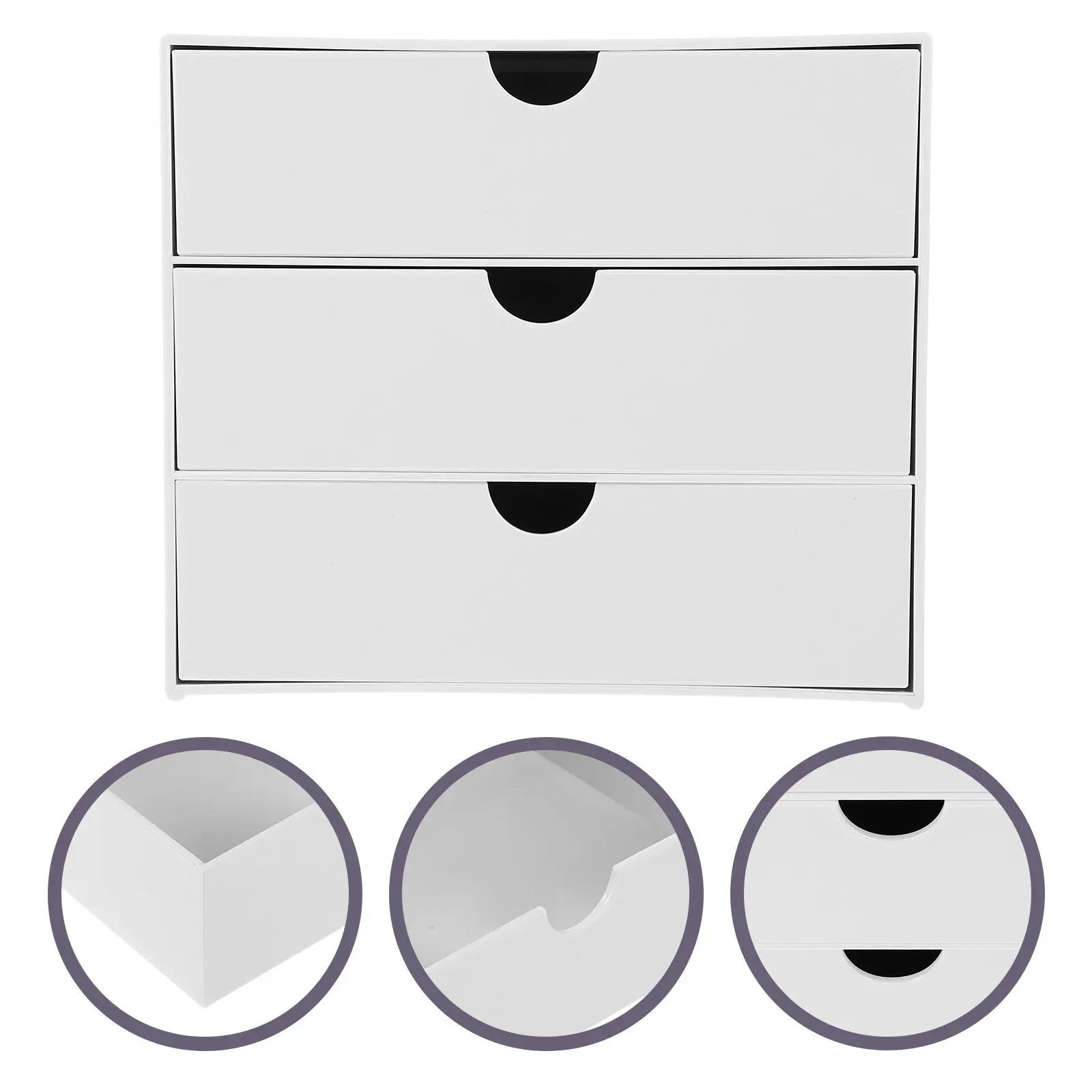 

Desktop Drawer 3-Tier Storage Box For Office School Supplies File Holder Stationery Organizer Drawer Organizer