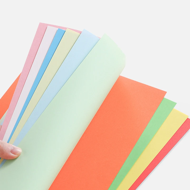 100 Pieces of 80g Draft Paper A4 Copy Paper White Pink Green Blue Red Printer Paper Office Paper Practice Paper for Student