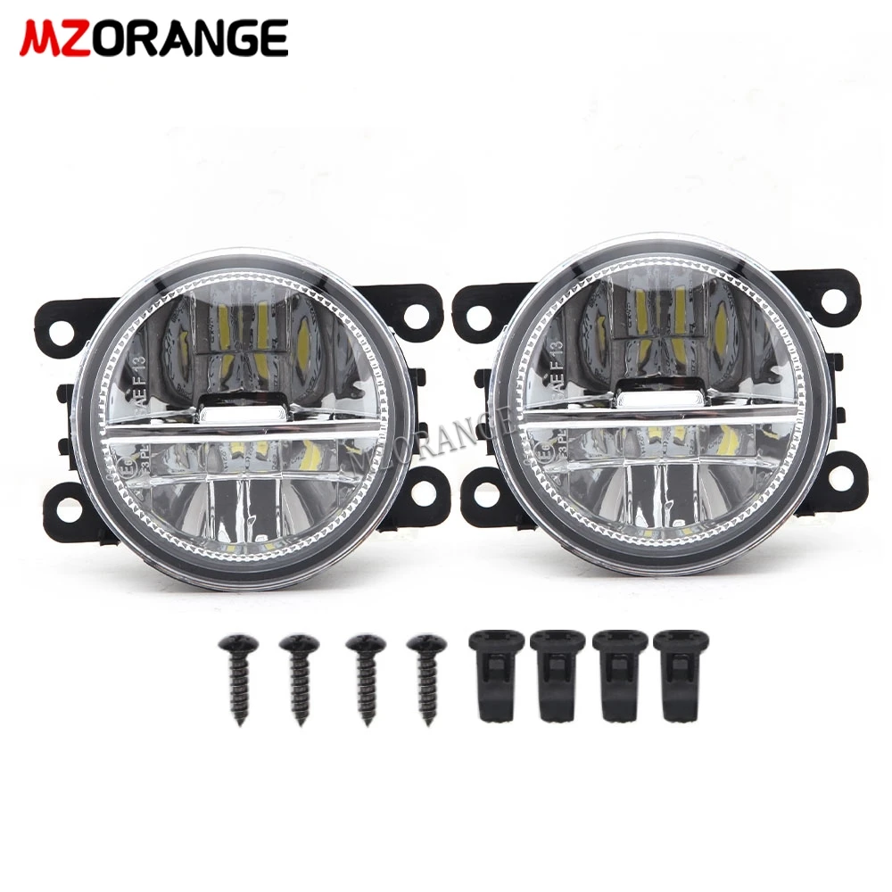 LED Fog Lights For Ford Focus 3 2012 2013 2014 Chrome Headlight Foglight Cover Grill Fog Lamp Frames Wire Harness Object Tool