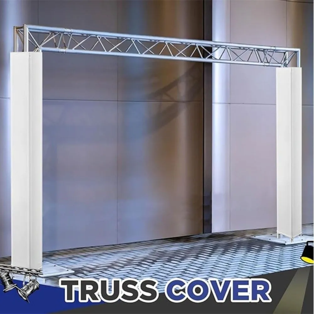 2pcs Portable Elastic Fabric Truss Cover 2M Easy Installation Scrim Sleeves Exhibition Stand Cover For Concert Performance