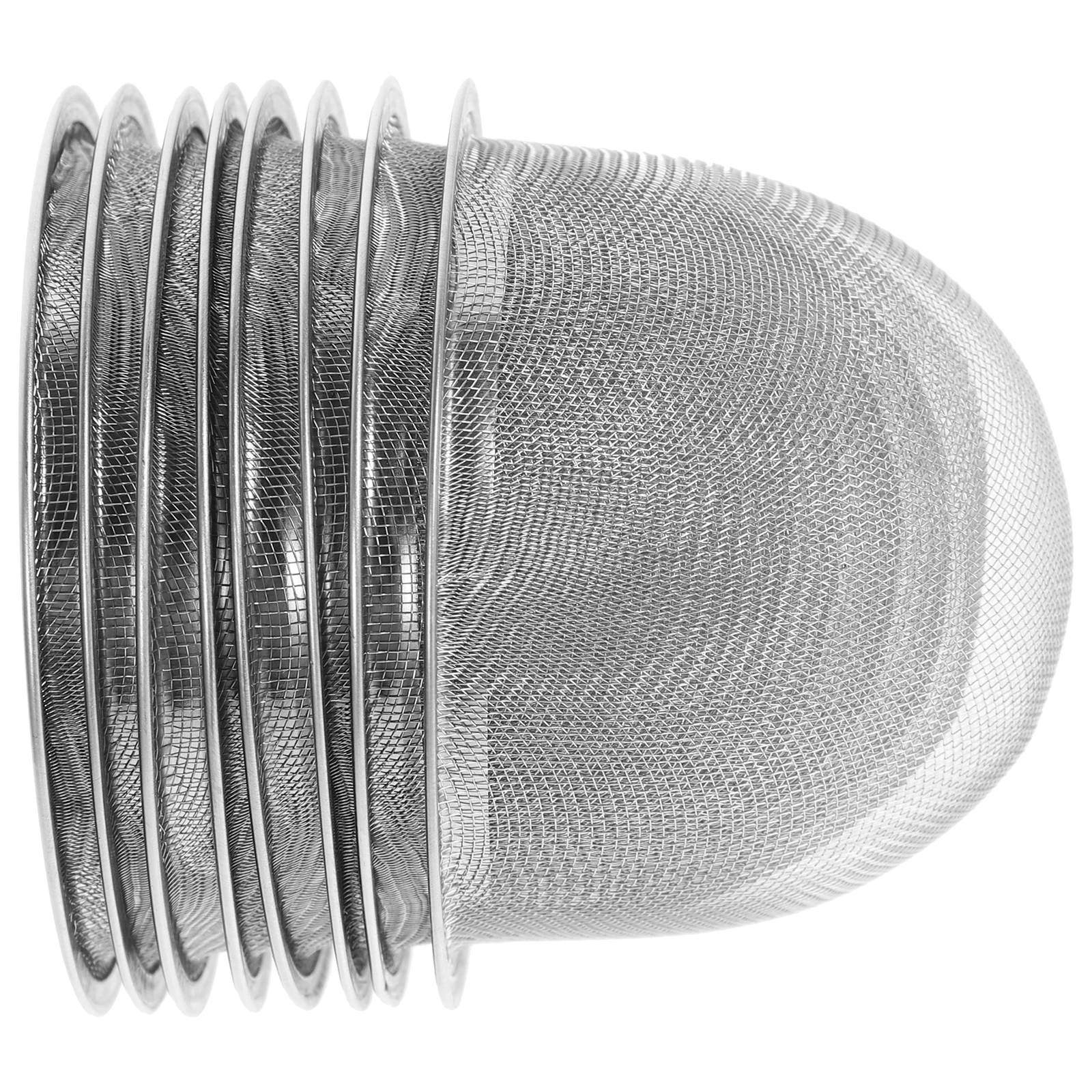 

8pcs Stainless Steel Tea .2Cm X 5Cm Reusable Fine Mesh Infuser For Loose Leaf Tea Herbs Spices Strainer Cup