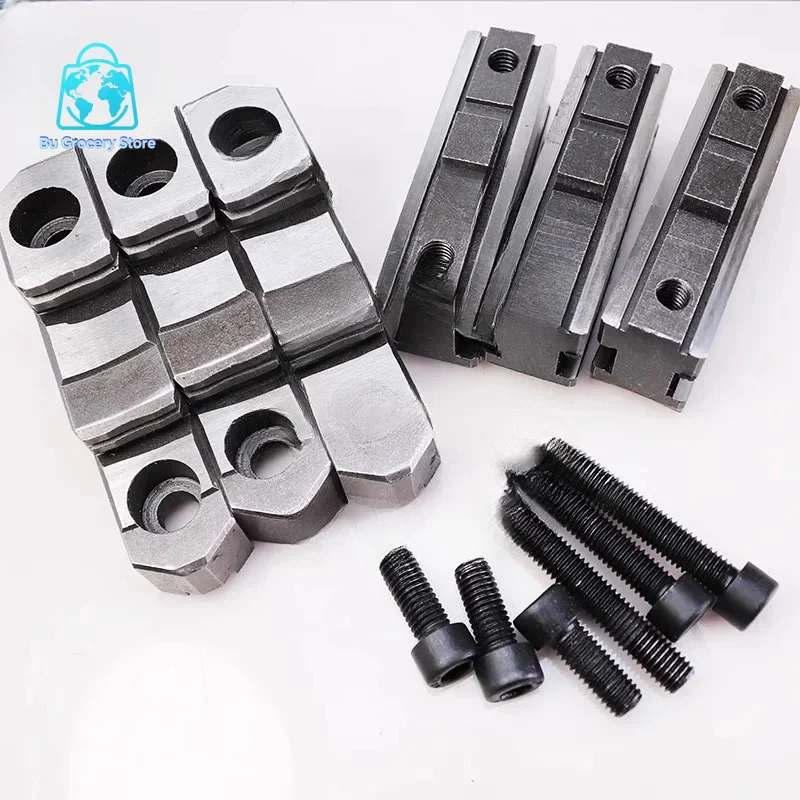 Manual Self-Centering Lathe Chuck K11-200 200C 3-Jaw with Separate Movable Jaws Machine Tool Collet