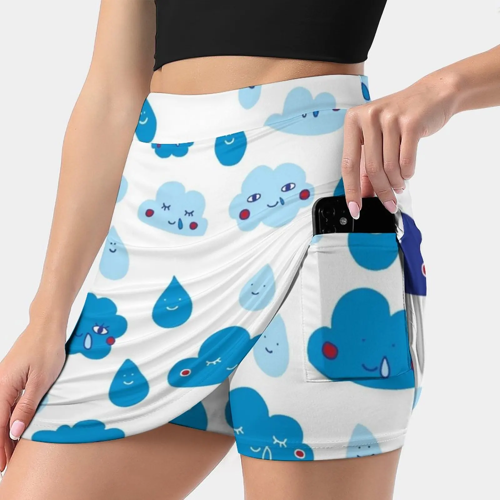 

Rain , With A Chance Of... Women's skirt Aesthetic skirts New Fashion Short Skirts Splish Splash Bath Time Bath Kids Children